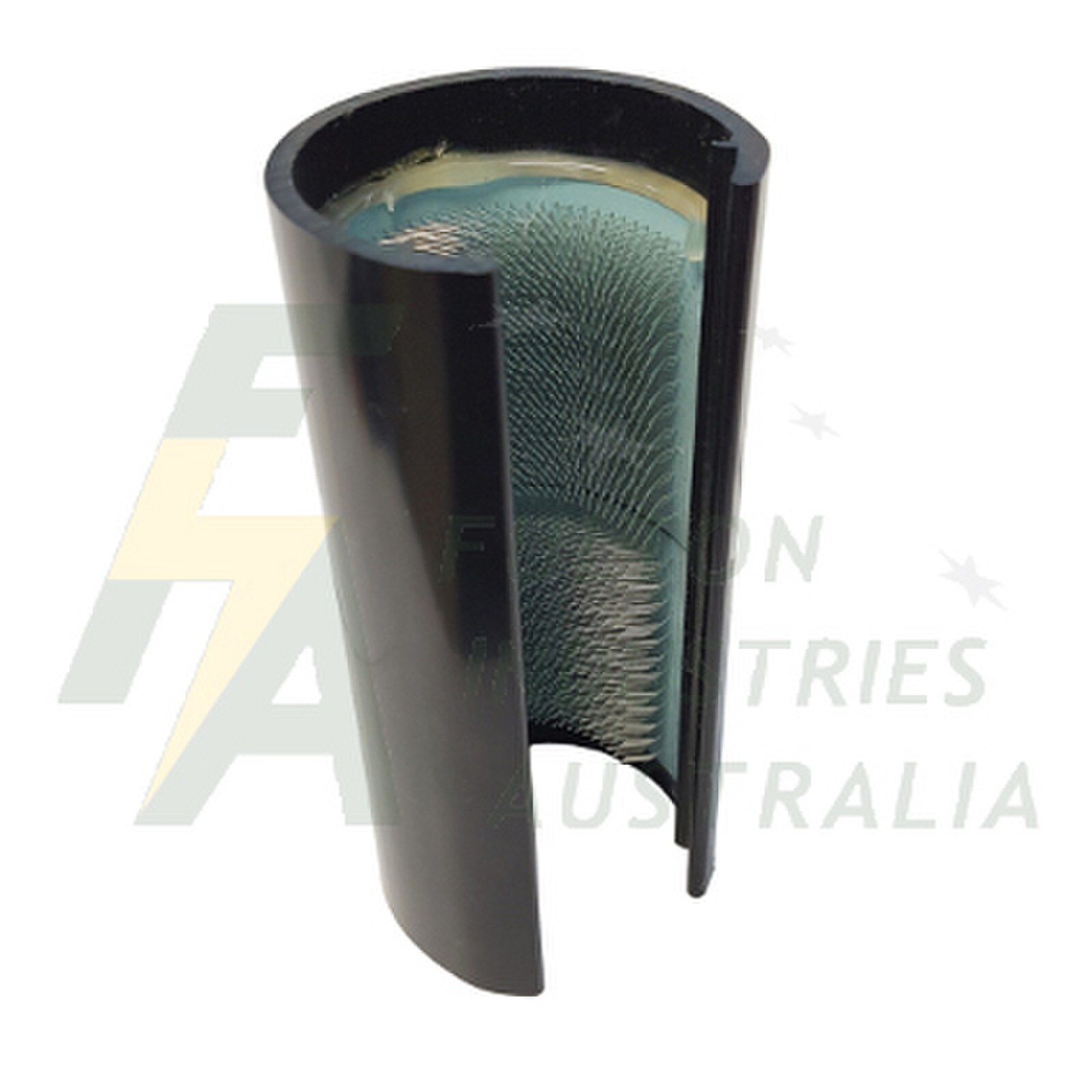 Black scratch brush for copper